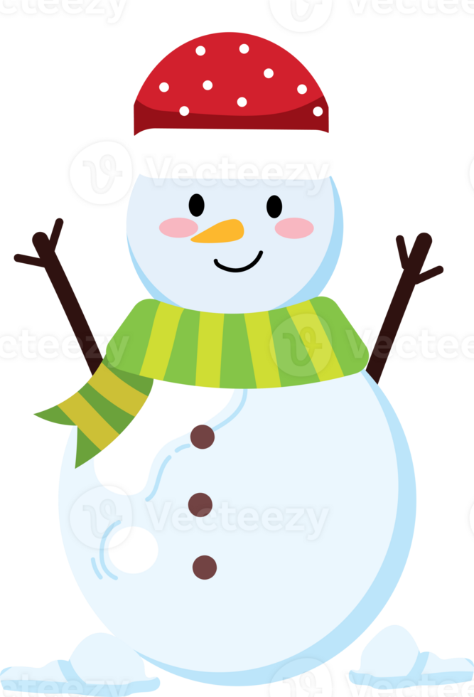 Seasonal Snowman Ornament for Christmas and New Year Festivities png