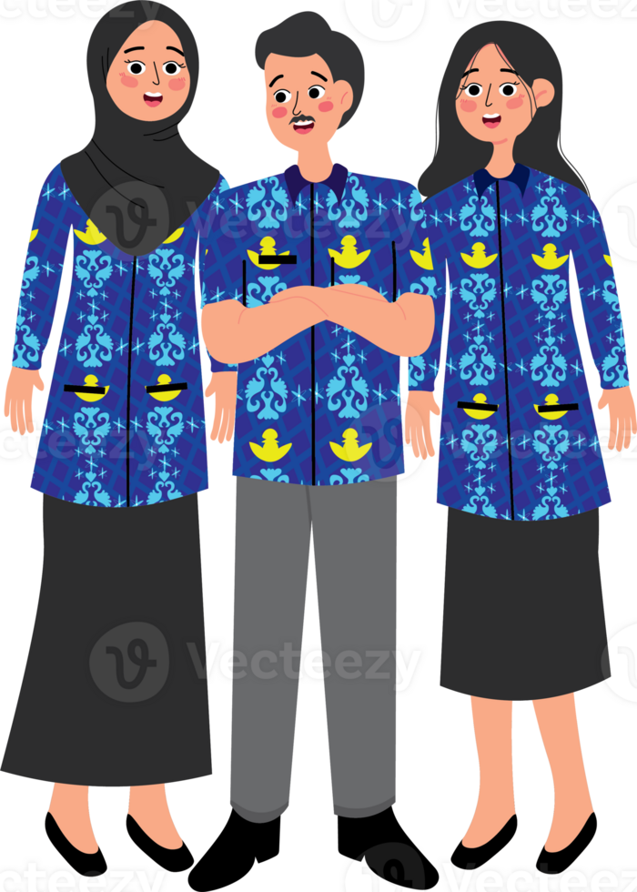 Smiling Teachers in Formal Group Portrait png