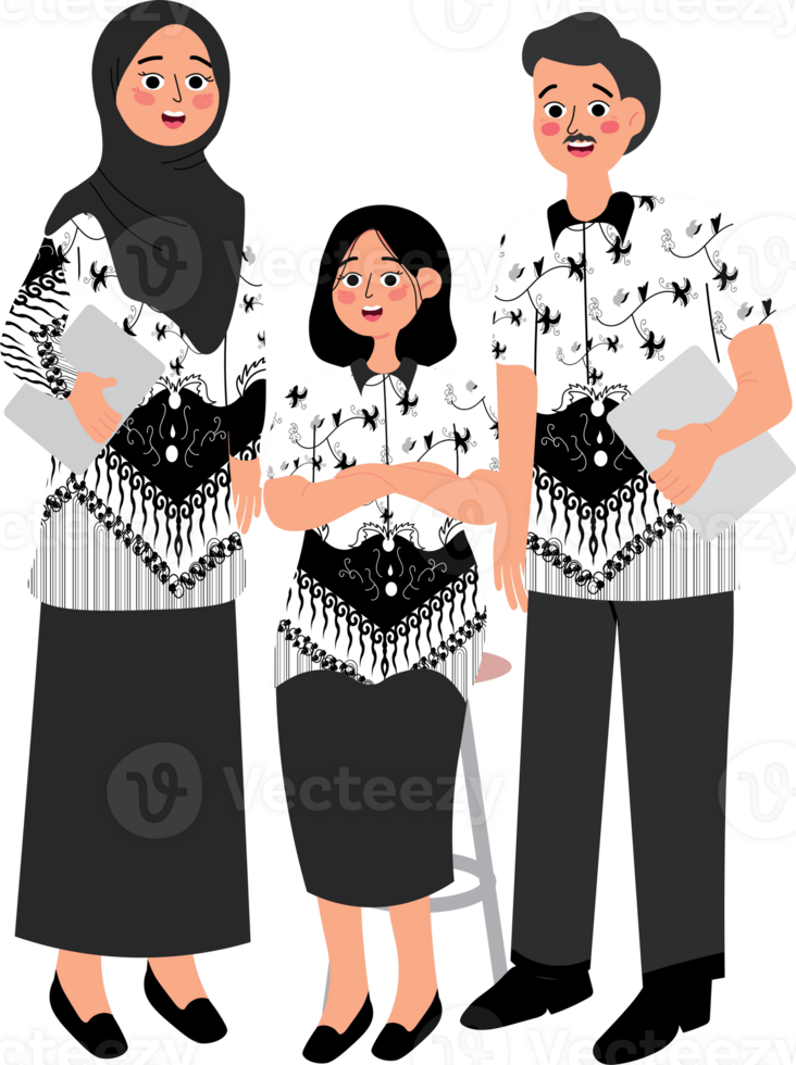Teachers Day Ceremony with Teachers in Uniform Dress png