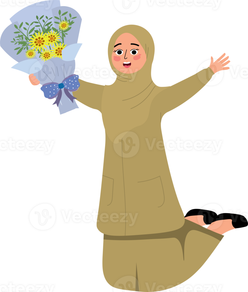 Teacher Appreciation with Beautiful Flower Bouquet png
