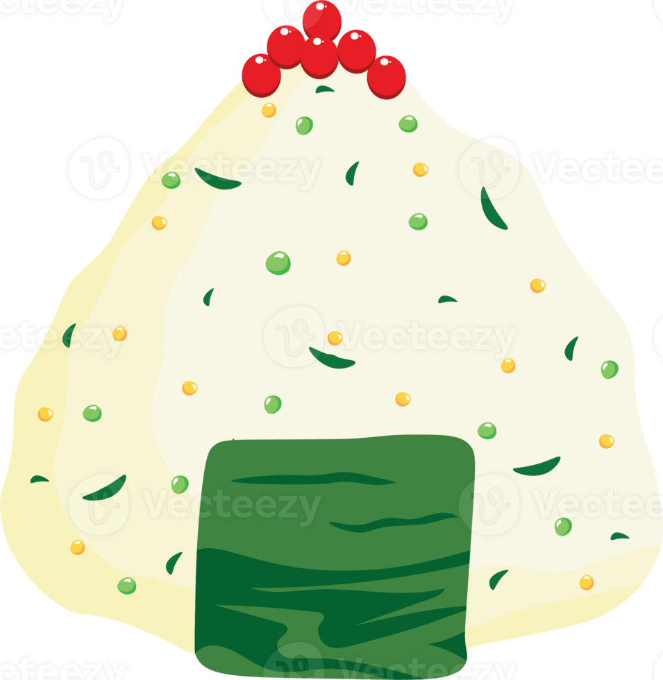 Onigiri with Fish Eggs png