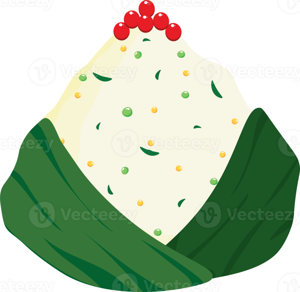 Appetizing Onigiri Garnished with Fish Roe png