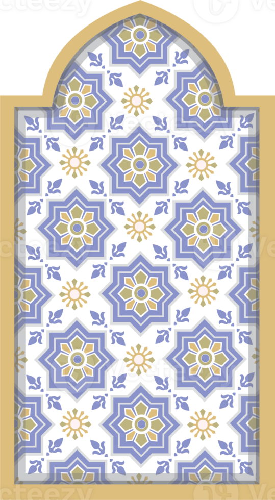 Elegant Moroccan Style Mosque Arch for Ramadan and Eid png