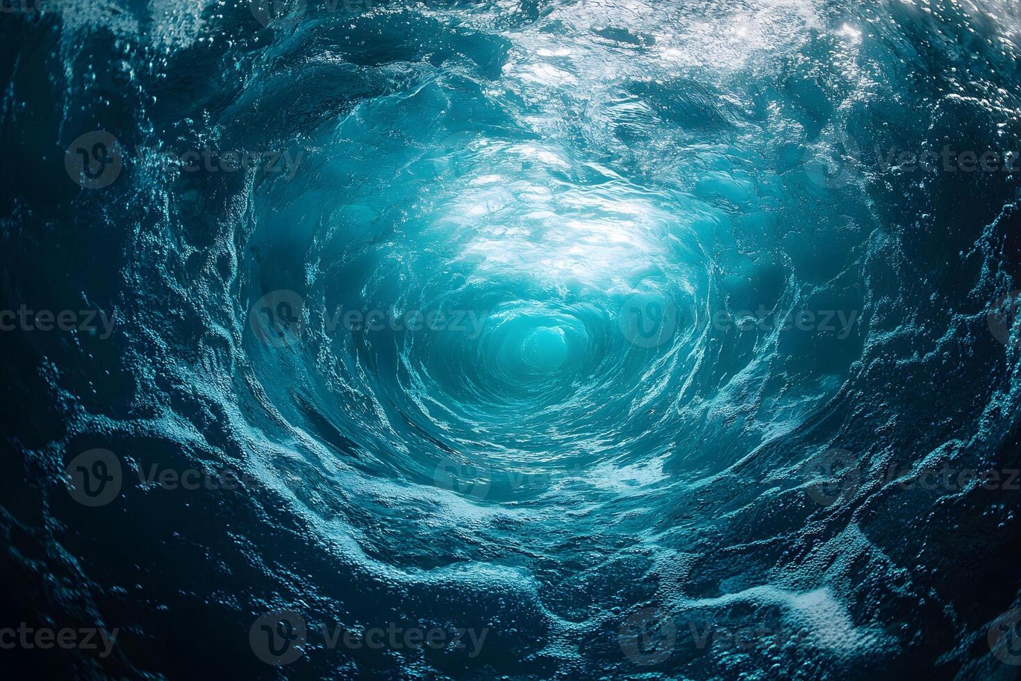 Dynamic Ocean Whirlpool - Nature's Majestic Water Vortex for Abstract Design photo