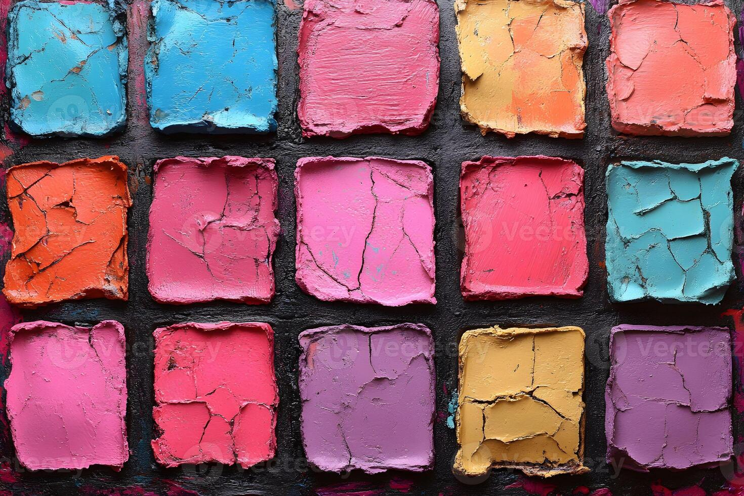 Vibrant Colorful Paint Palette Texture for Creative Design Projects photo