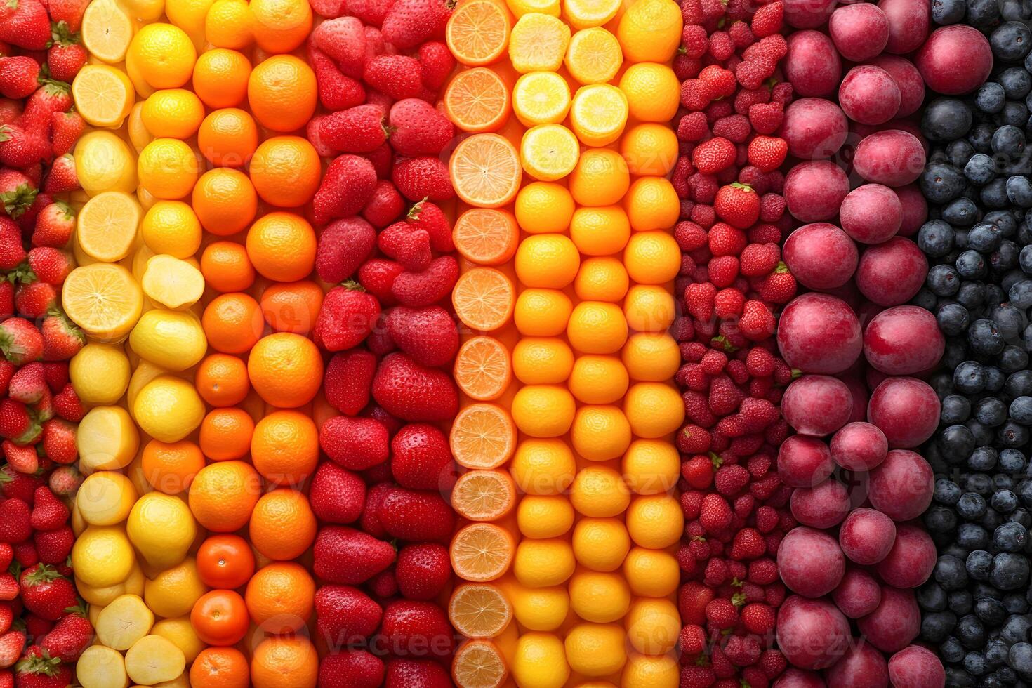 Colorful Array of Mixed Fruits for Healthy Living and Vibrant Design photo