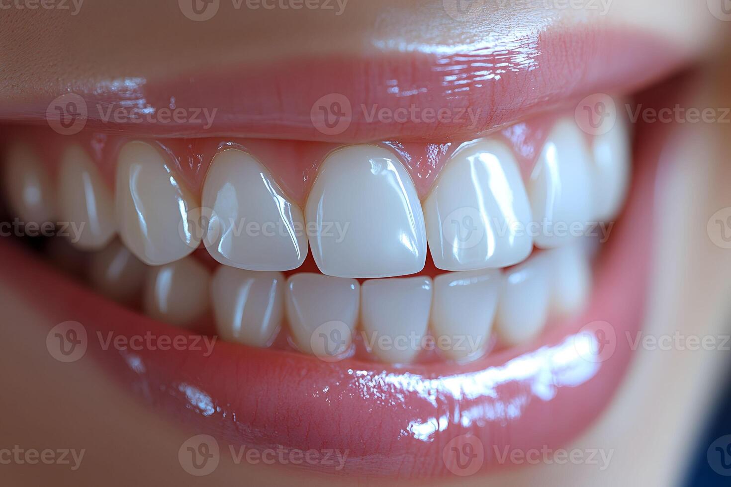 Healthy Smile Close-Up for Dental Care and Oral Hygiene Concepts photo