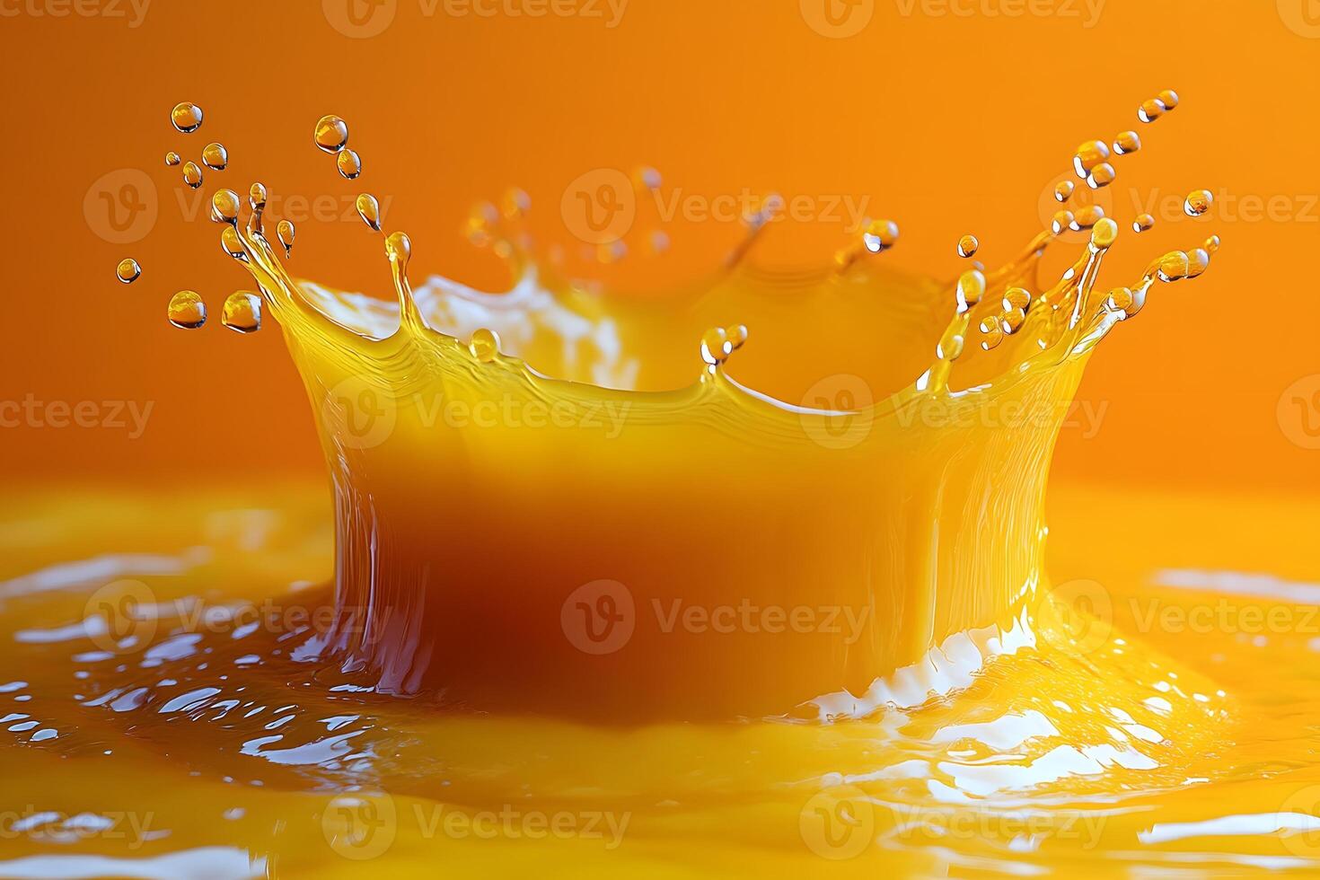 Vibrant Orange Liquid Splash for Dynamic Art and Design Projects photo