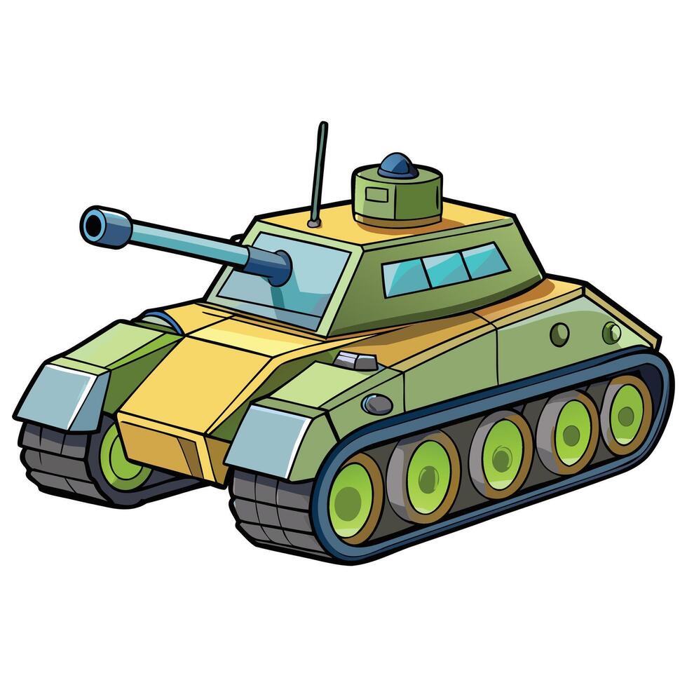 Armored War Tank Graphics vector