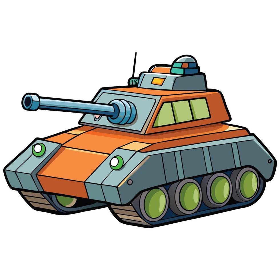 Battle-Ready Tank Art vector