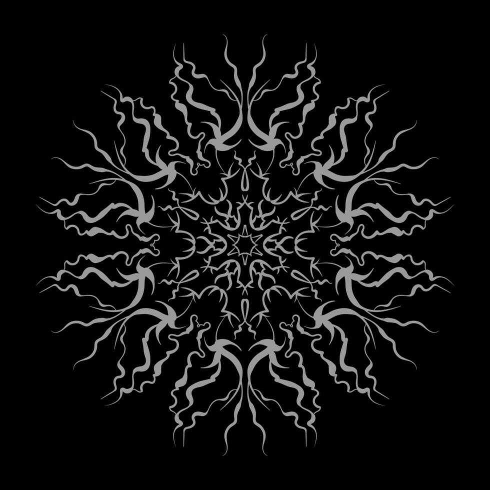 Ethnic decorative element. Hand drawn backdrop. vector