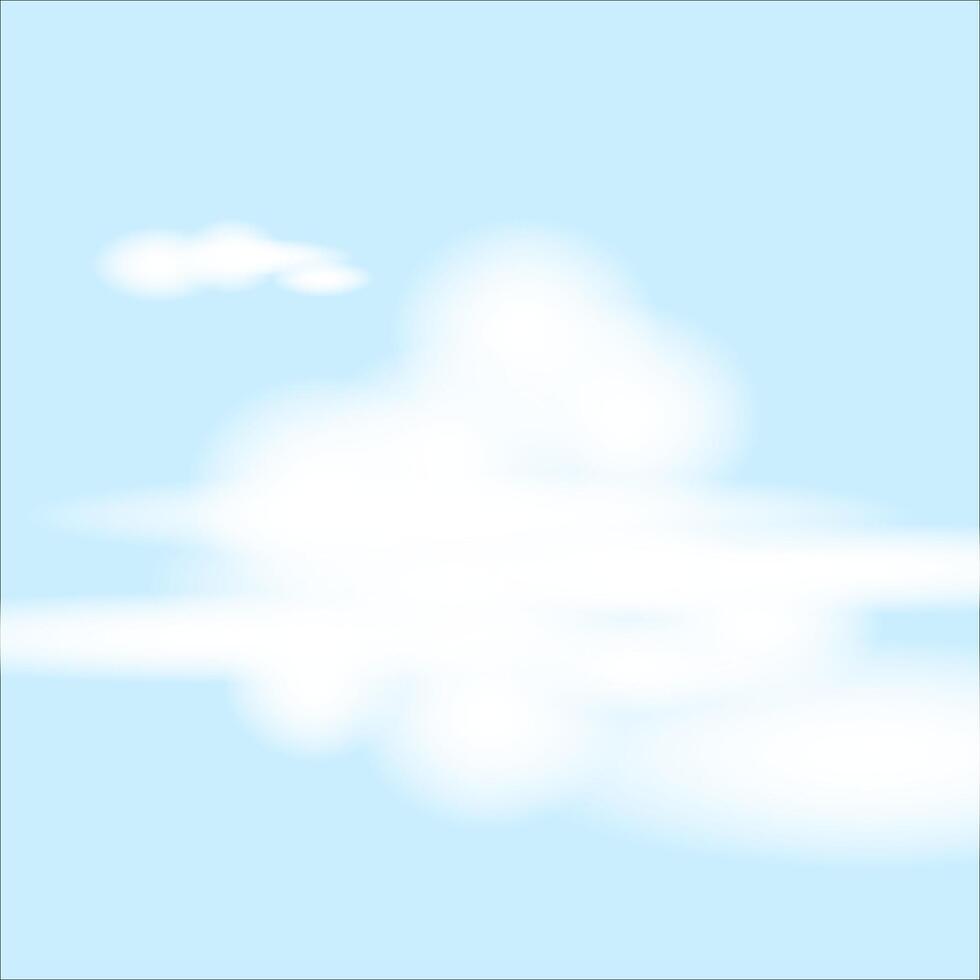 Blue sky background with white clouds. vector
