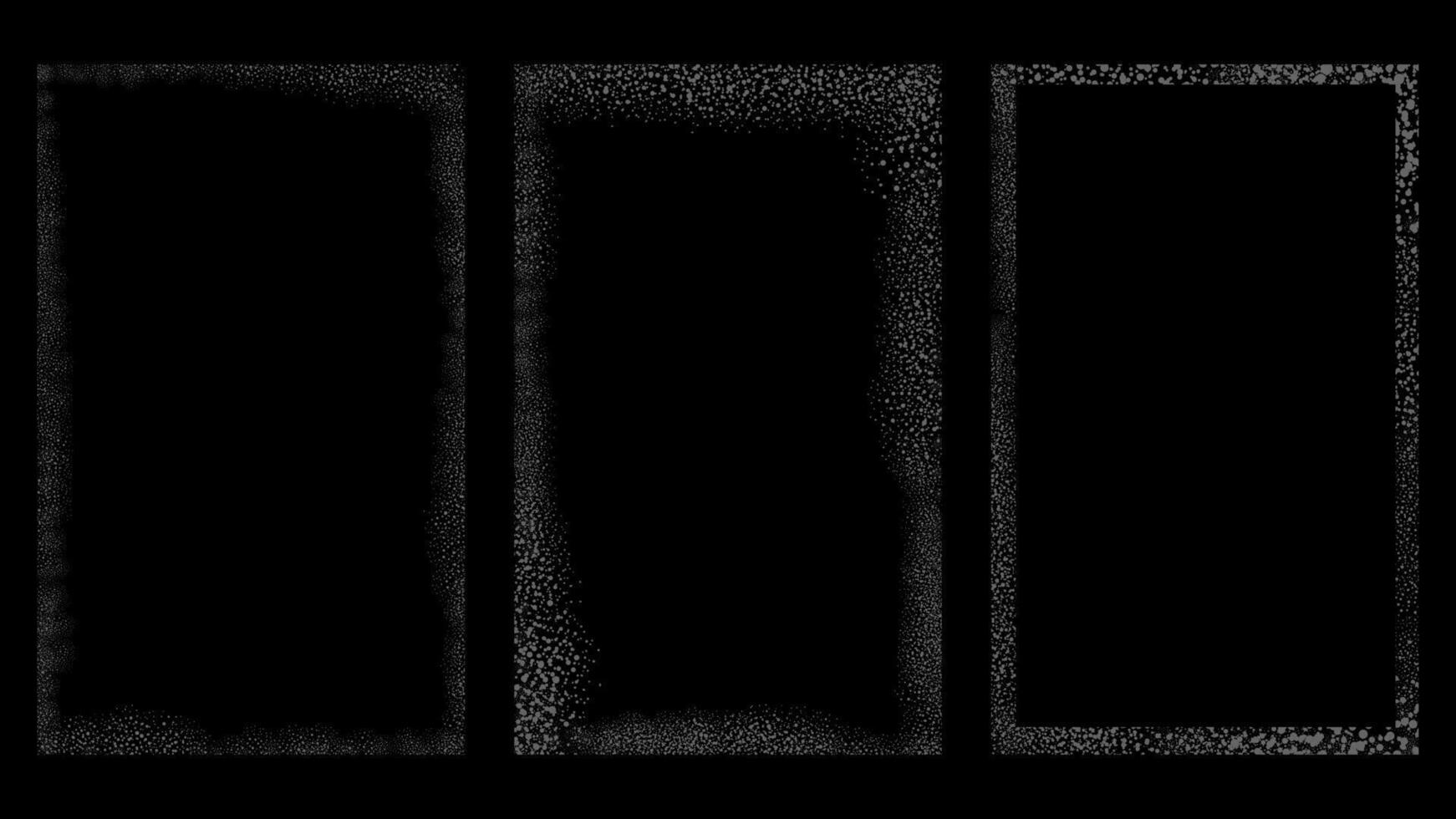 Overlays frame texture with effect grunge, damaged, old, concrete and other vector