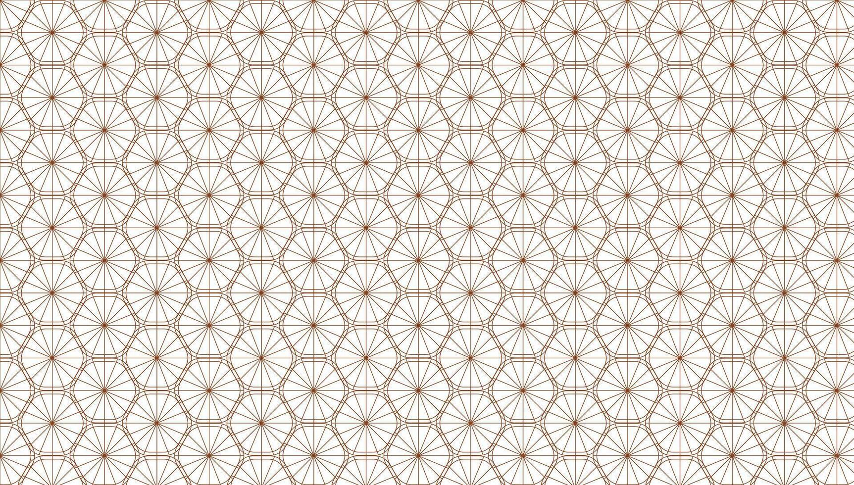 Gold and white thin line seamless pattern geometric floral linear flower tile luxurious art deco texture background golden lines on wedding design vector