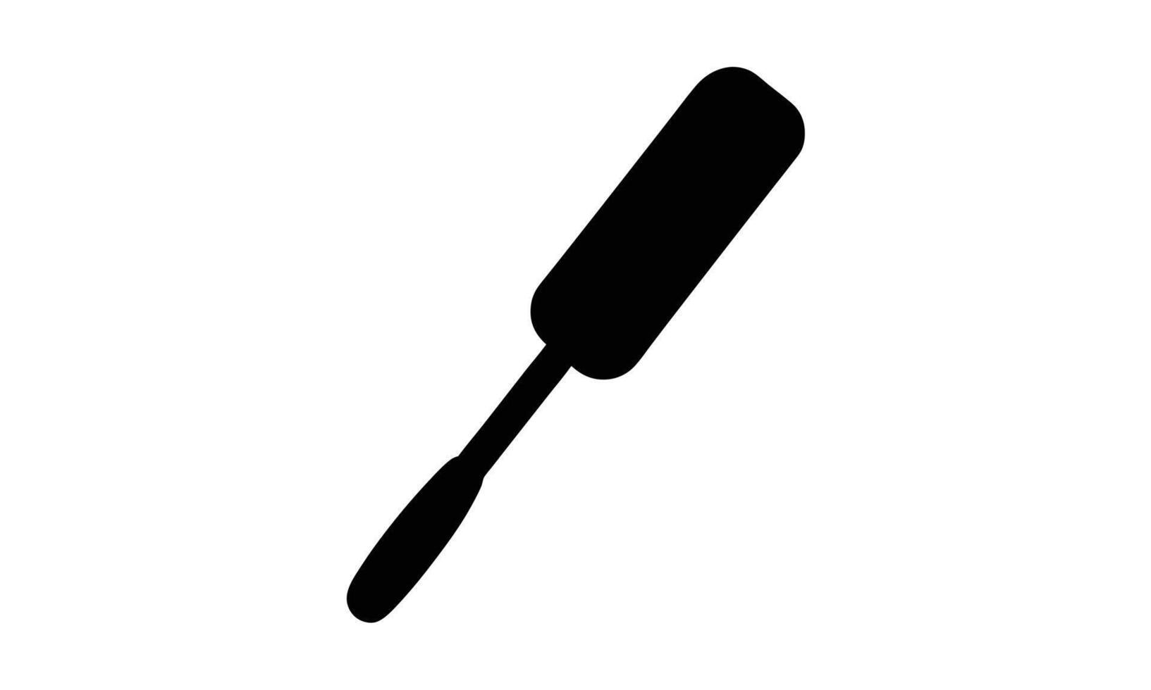 Black silhouette of a kitchen spatula vector