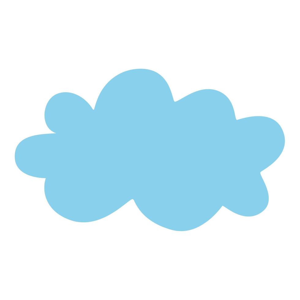 Cloud Blue, Fluffy Cloud Weather vector