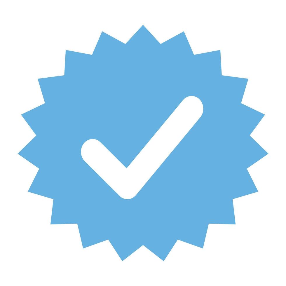 Verified Badge Icon, Account verification icon collection, Social media account vector