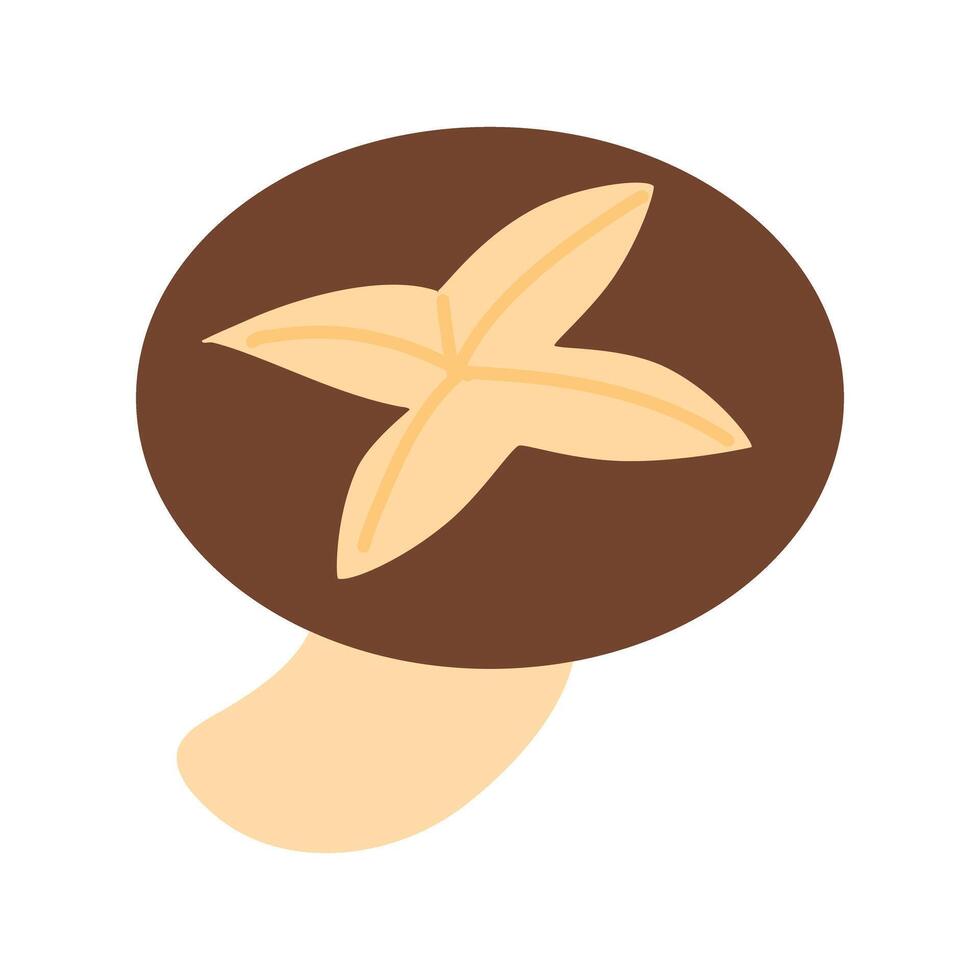 Shiitake Mushroom food vector