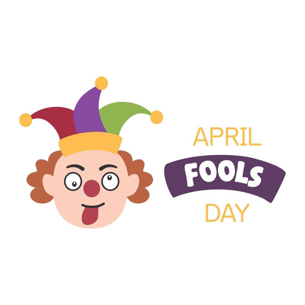 funny april fool day prank text vector