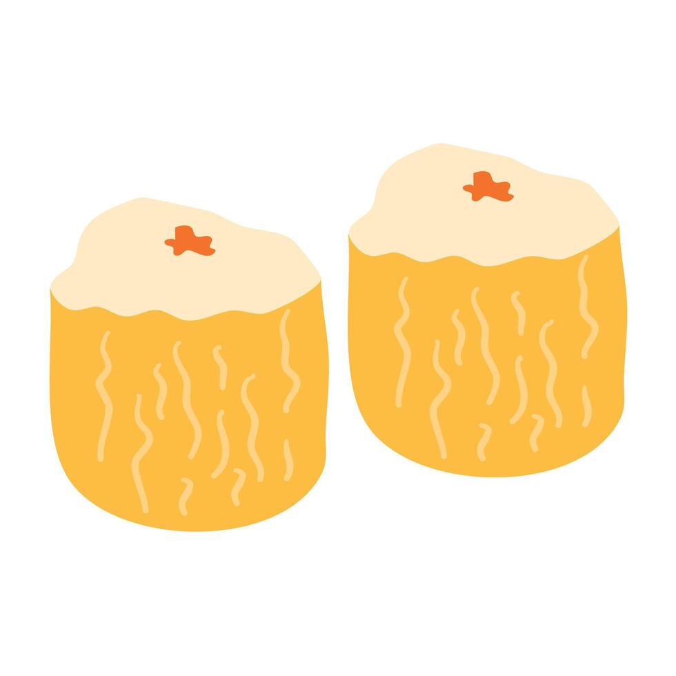 Shao mai dim sum siomai dumpling Chinese vector