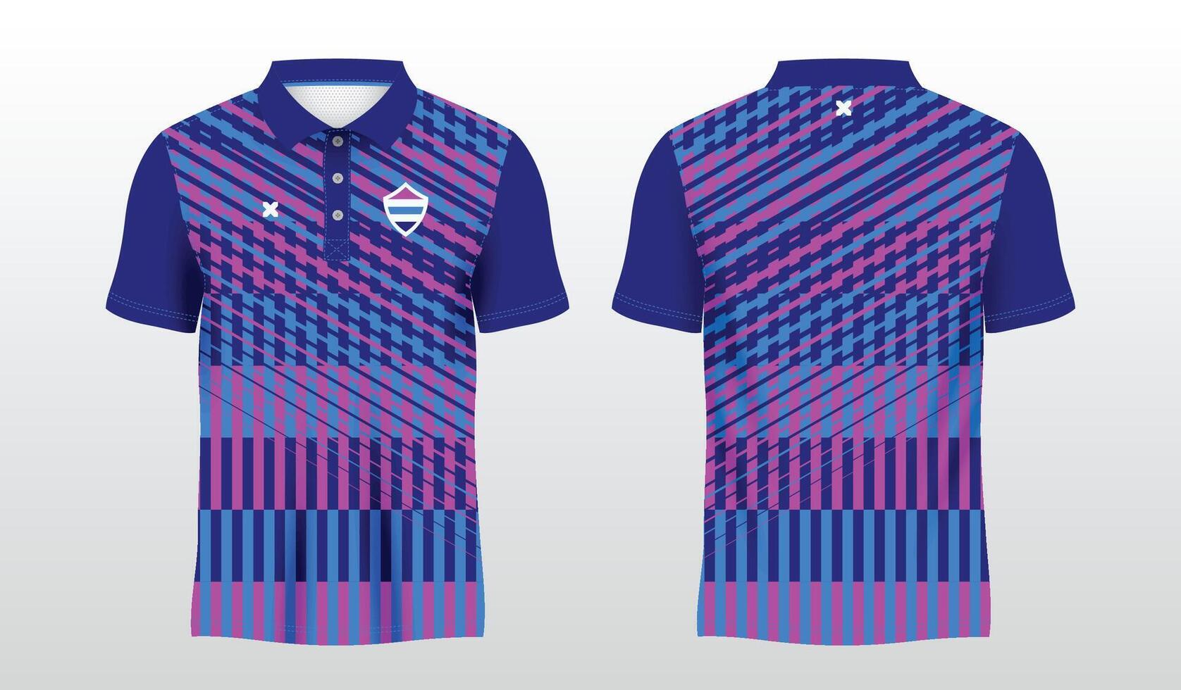 Colorful polo shirt design vector