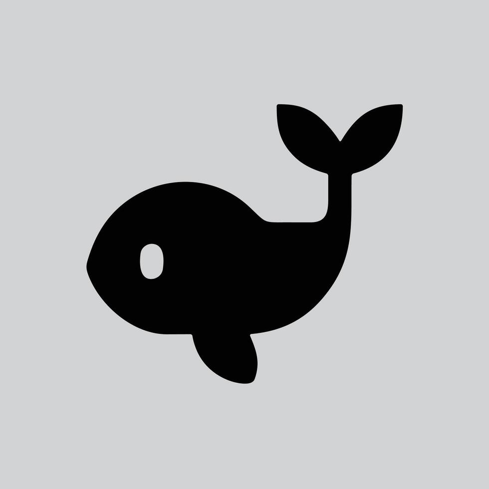 Detailed Blue Whale Black and White Sketch vector
