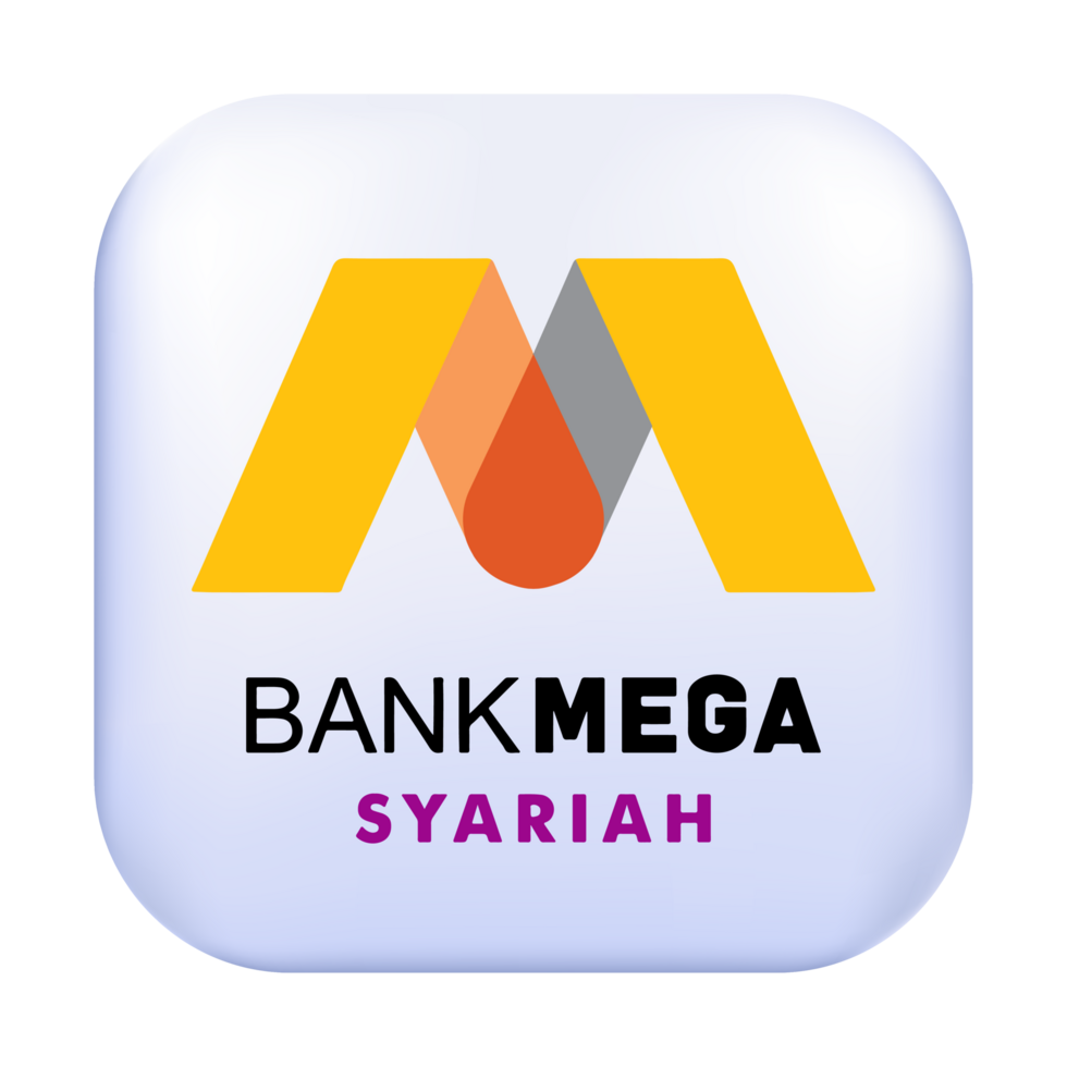 Bank Mega Syariah Square Rounded Logo Transparent Without Background png