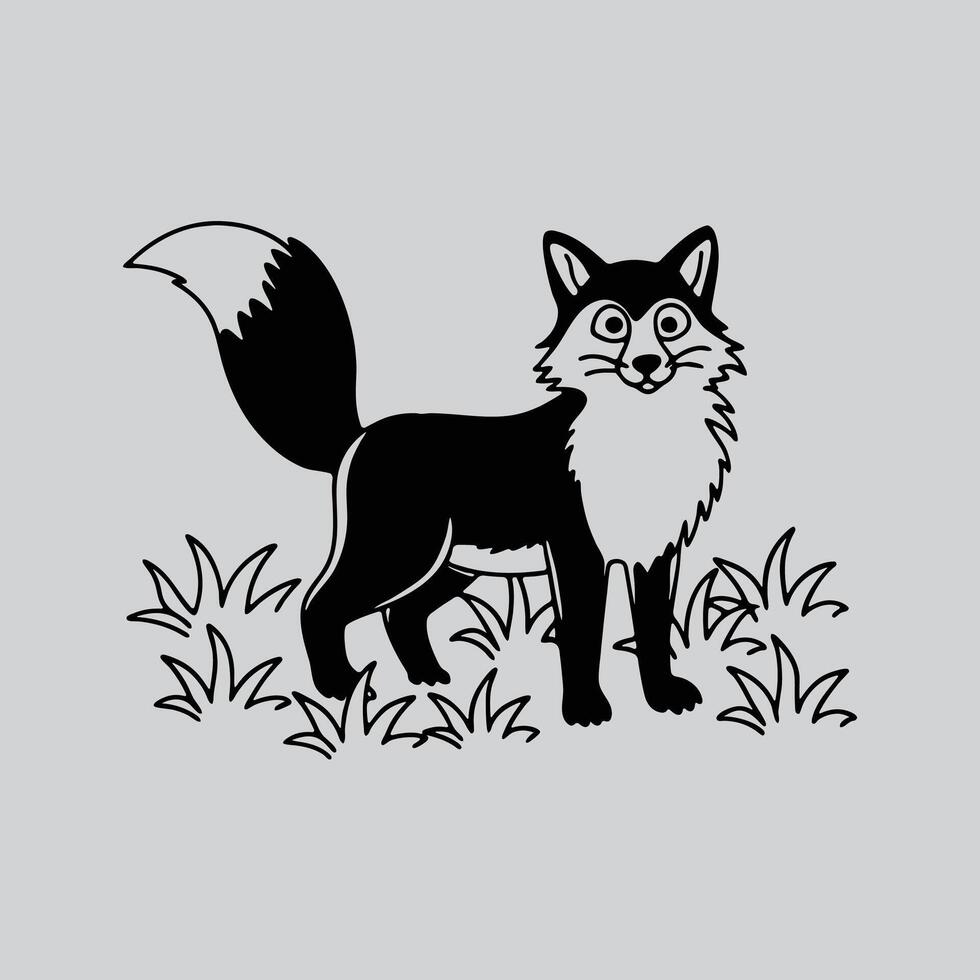 Realistic Fox Illustration vector