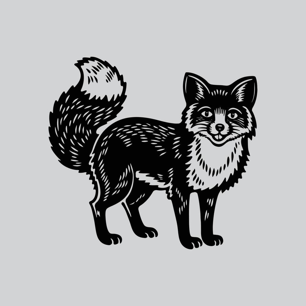 Artistic Representation of a Fox vector