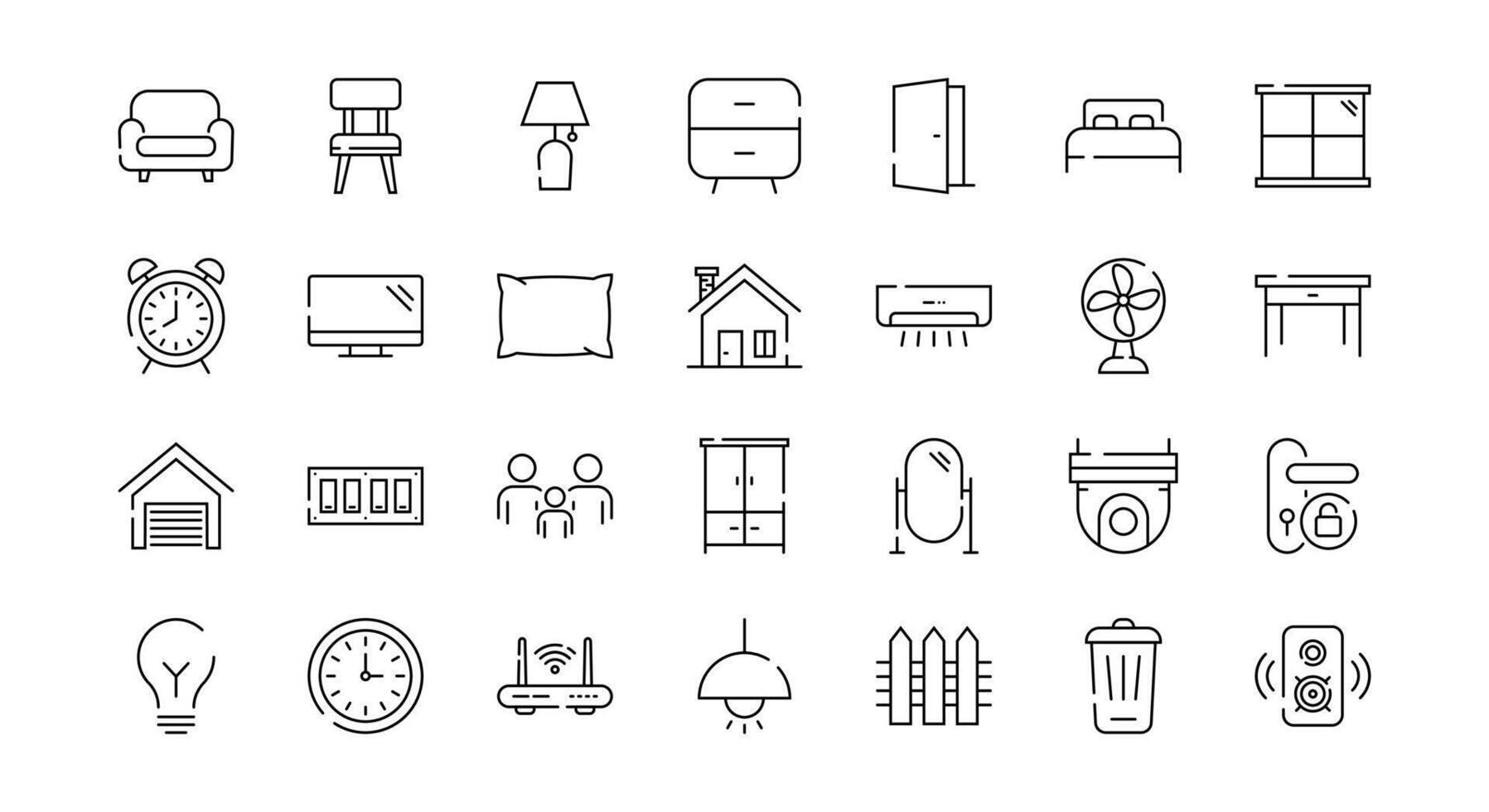 Home Icon Set vector