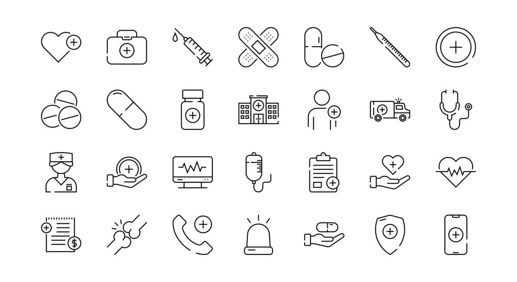 Health Care Icon Set vector
