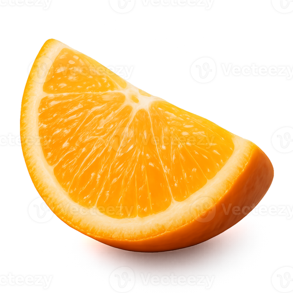 Fresh Orange Slice in 3D Design with Simple Composition png