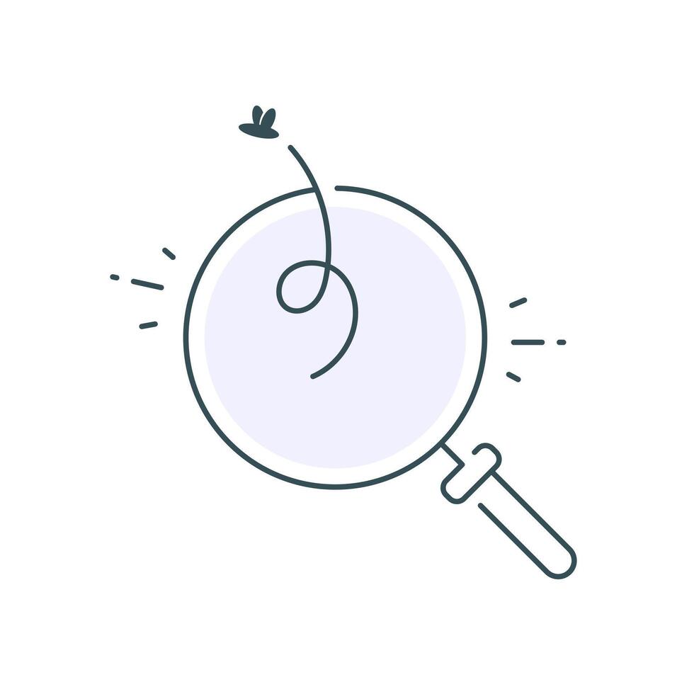 no results found or missing search result concept,flat design icon illustration vector