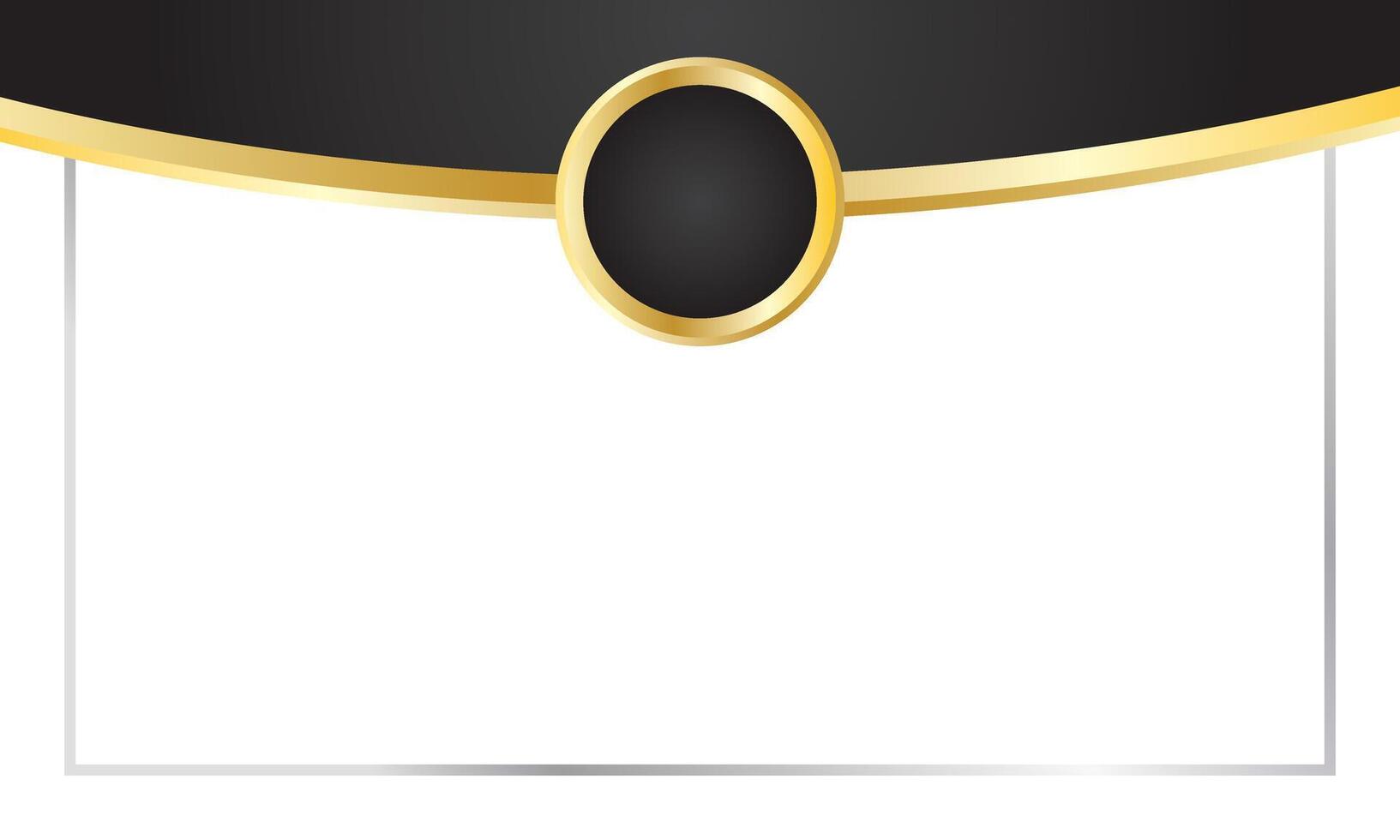 Black Gold Abstract Background for Award Certificate vector