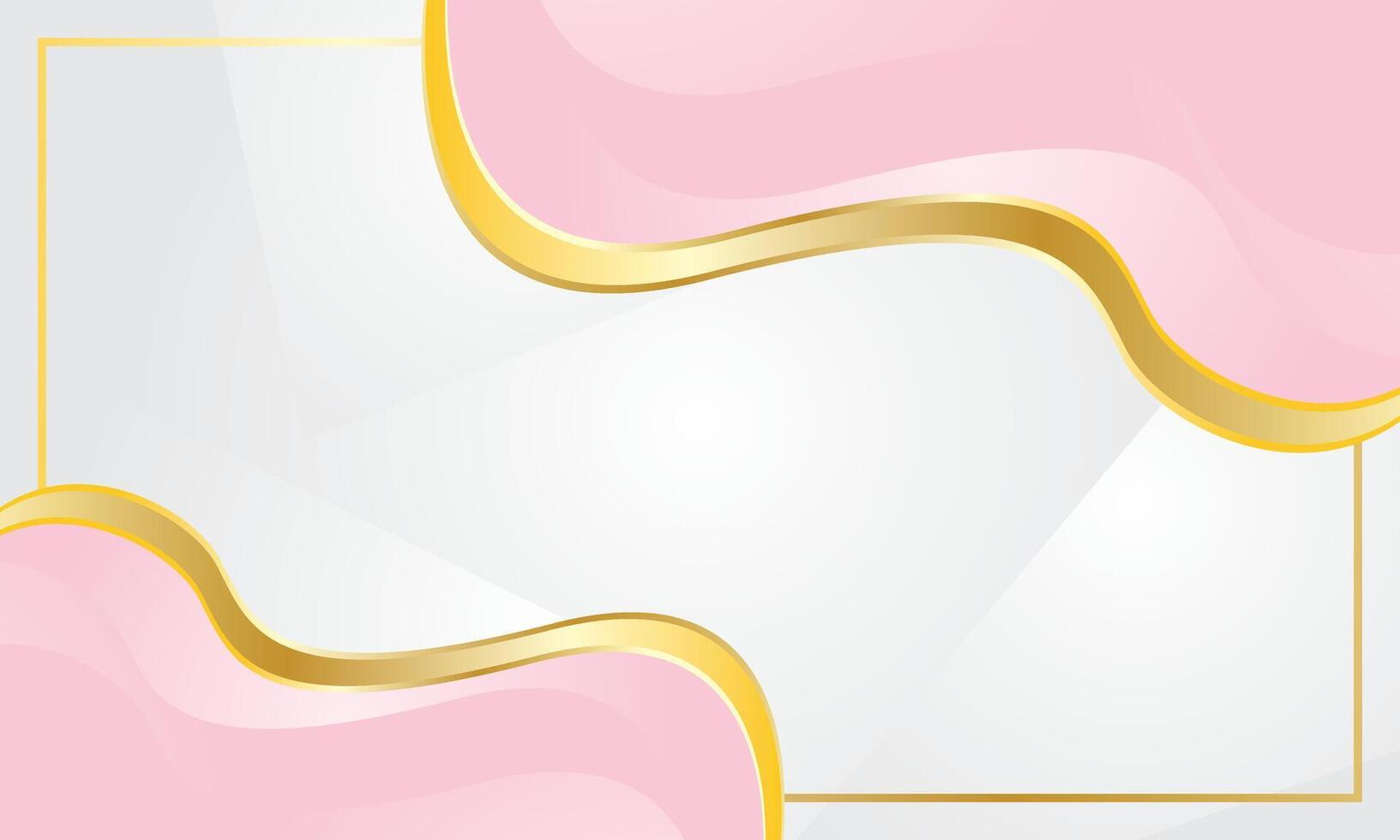 Pink elegant wave background for certificate vector