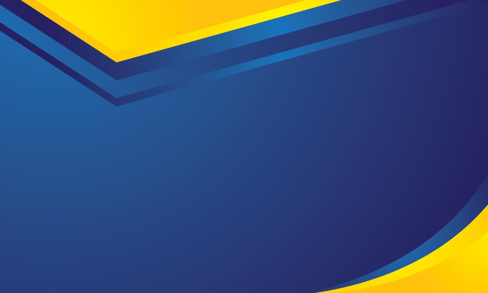 Abstract blue yellow modern banner background vector