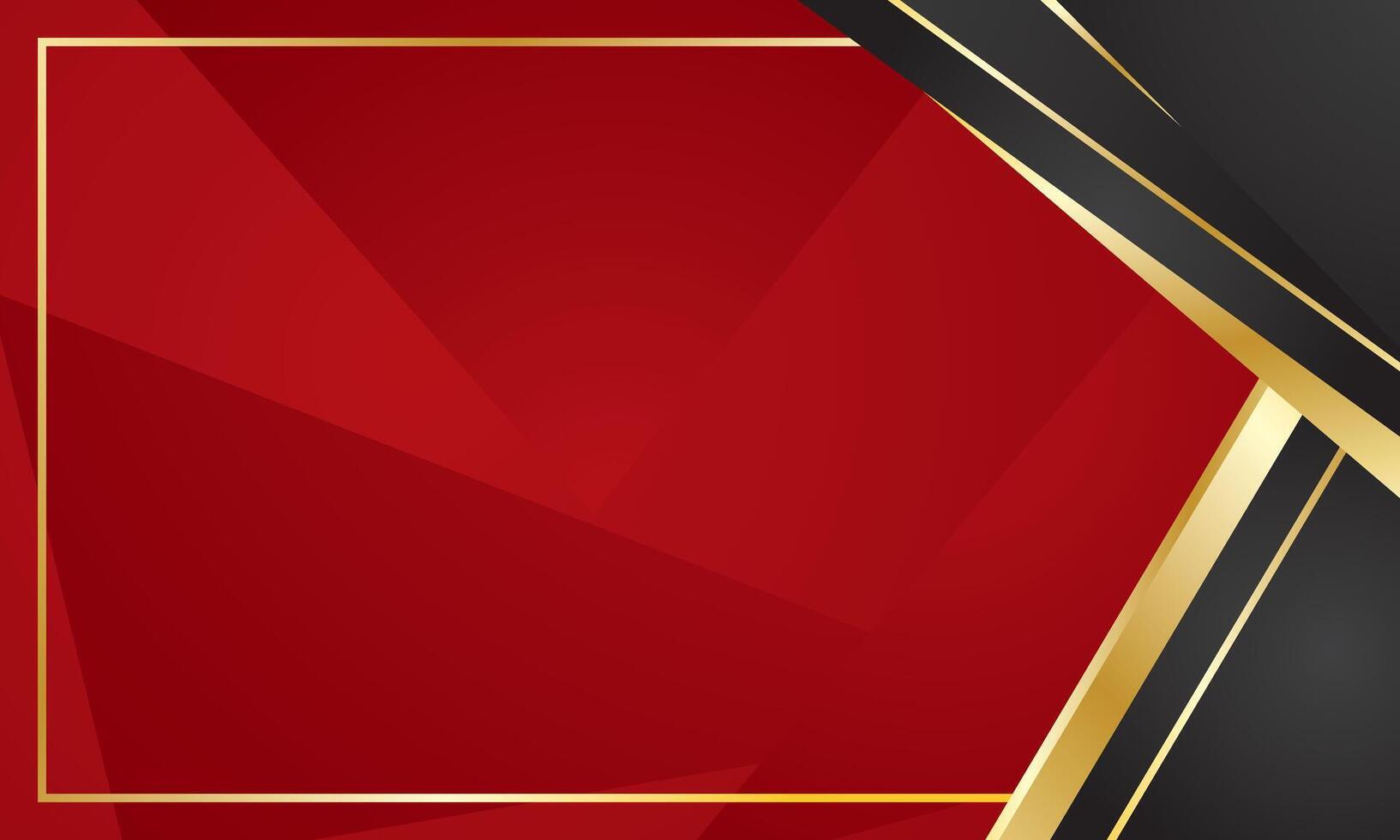 Red black background with abstract geometry for elegant certificate vector