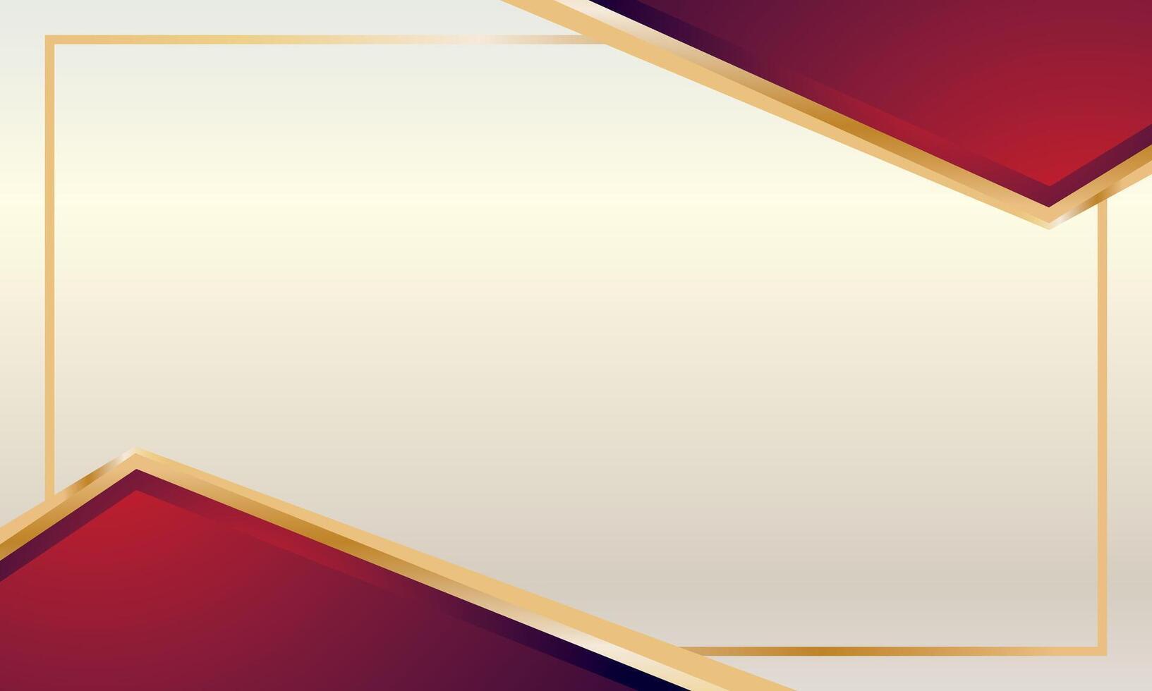 Abstract luxury geometric elegant red gold background vector