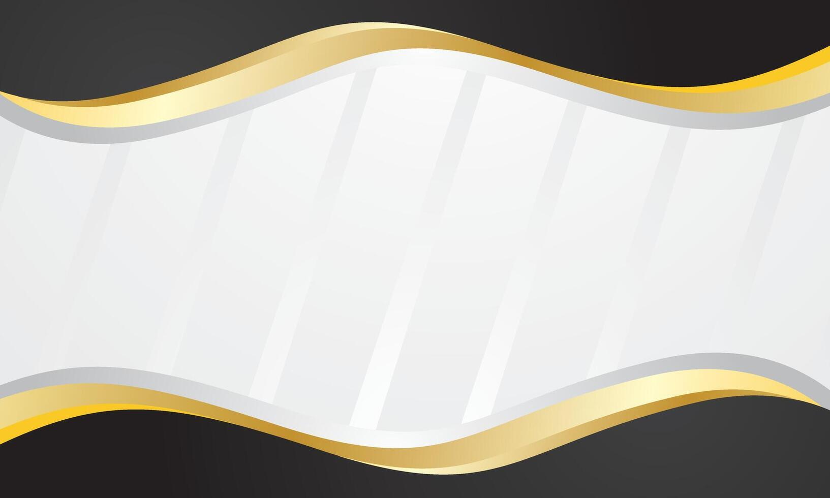 Black gold abstract wave for business or certificate vector