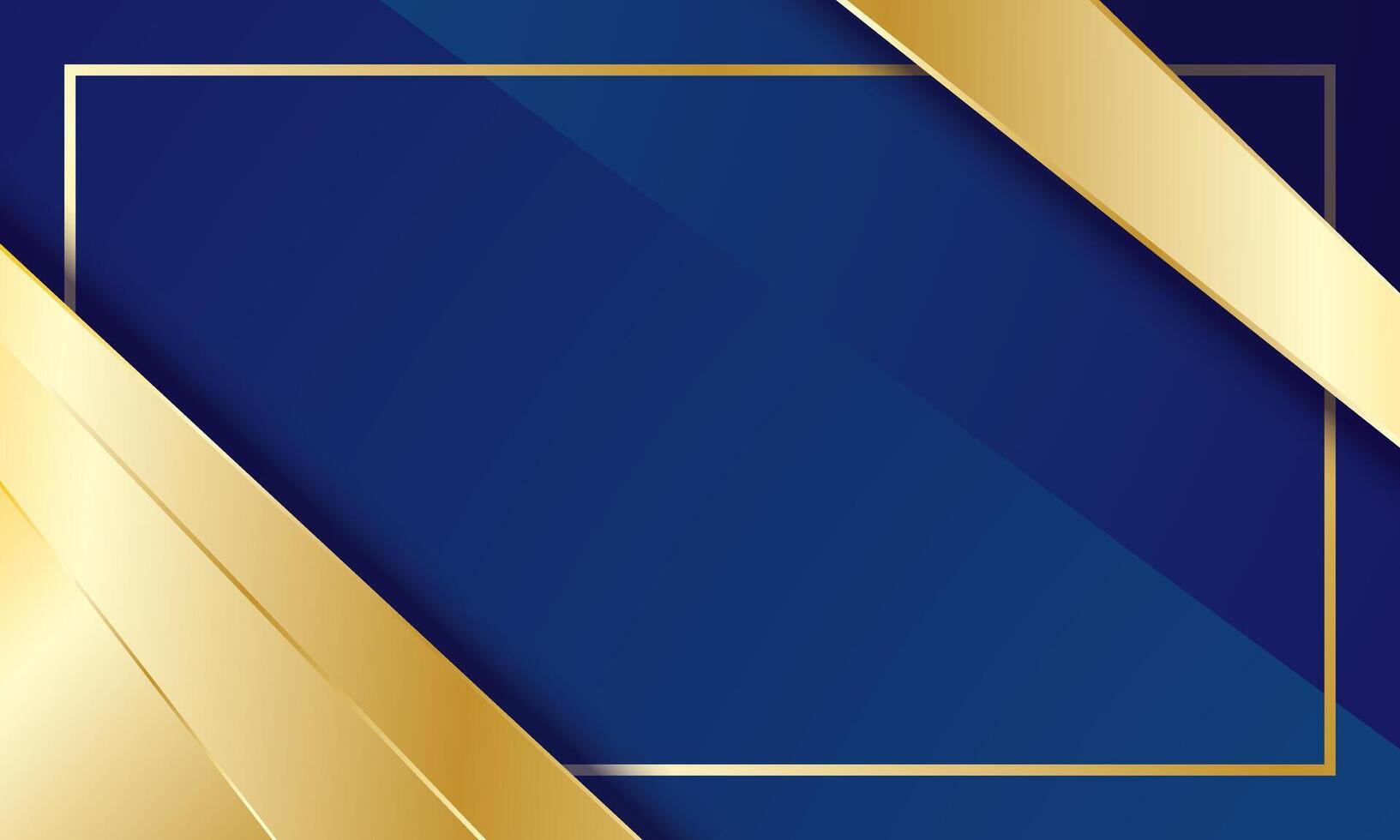 Luxury blue and gold certificate background vector