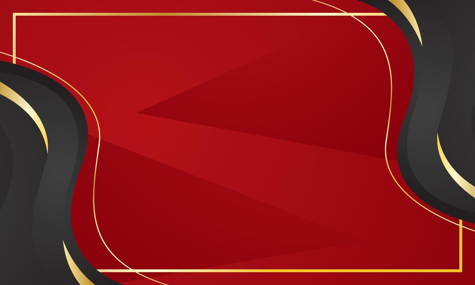 Black red background with abstract waves, perfect for luxury certificate vector