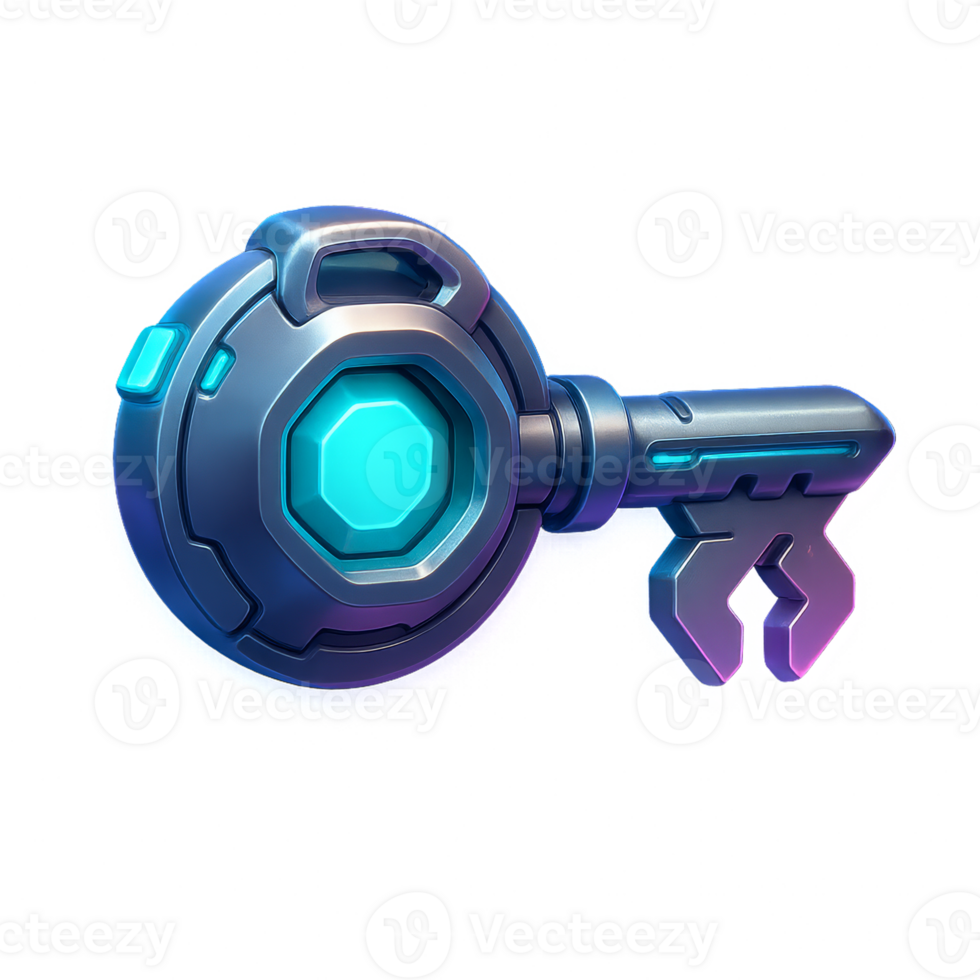 Modern Futuristic Key Design for Creative Innovation Concepts png