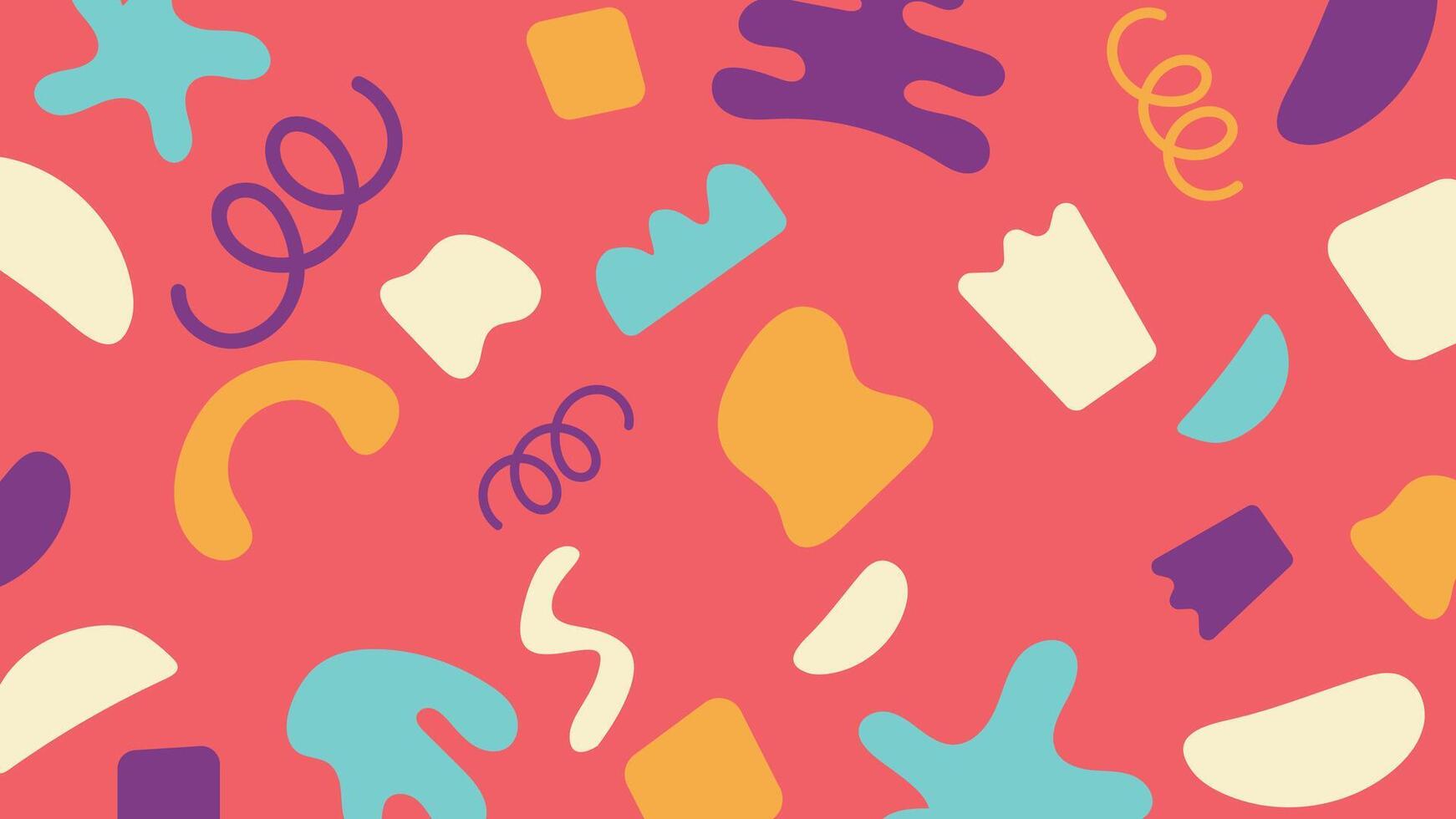Bold abstract shape background vector
