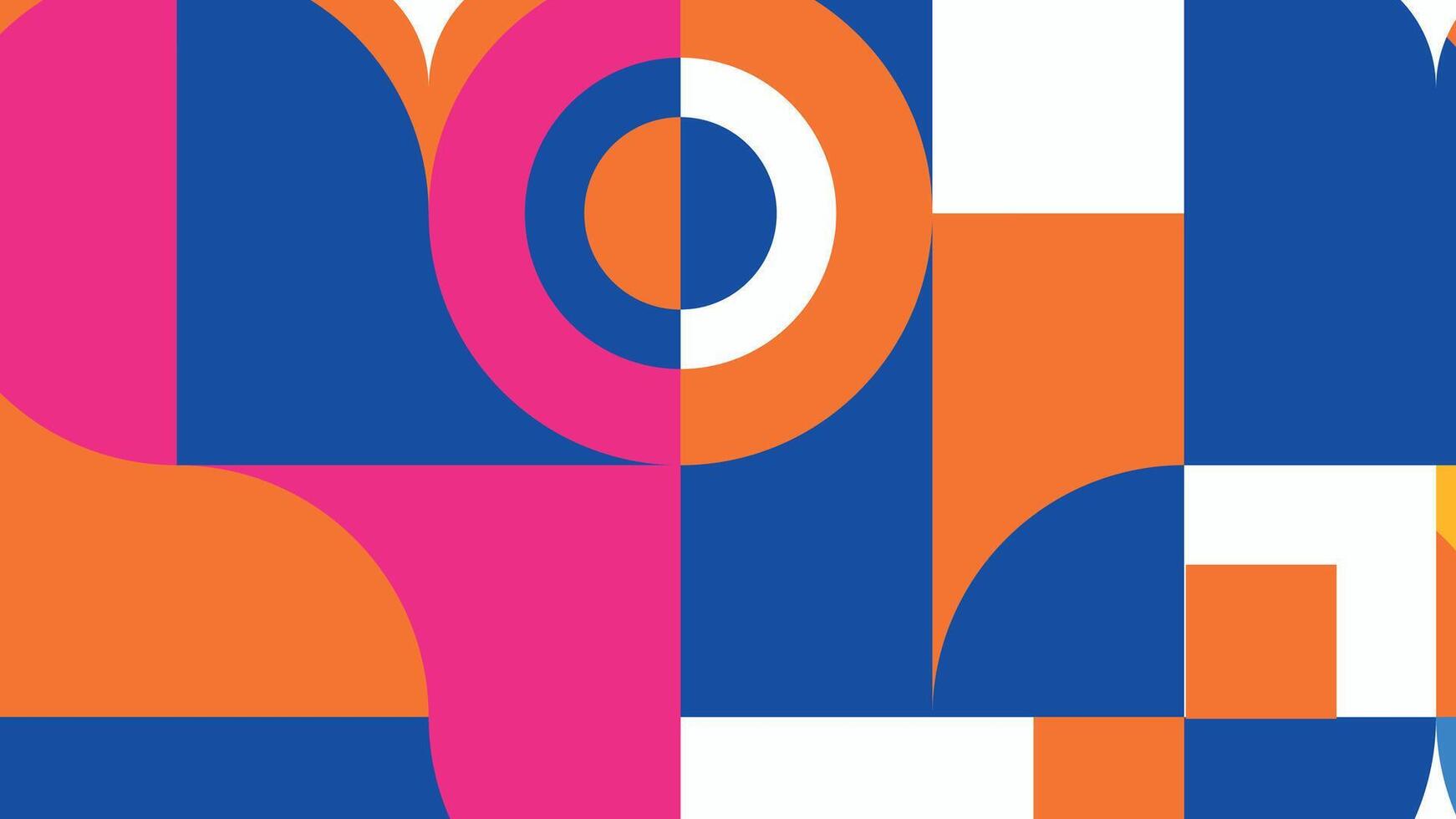 Bold modern shapes background vector