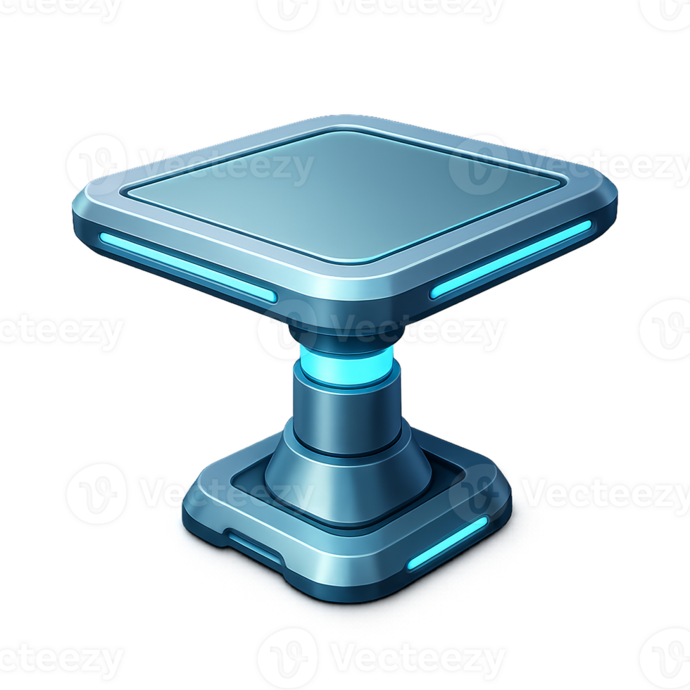 Futuristic 3D Table Design with Sleek Modern Aesthetics png