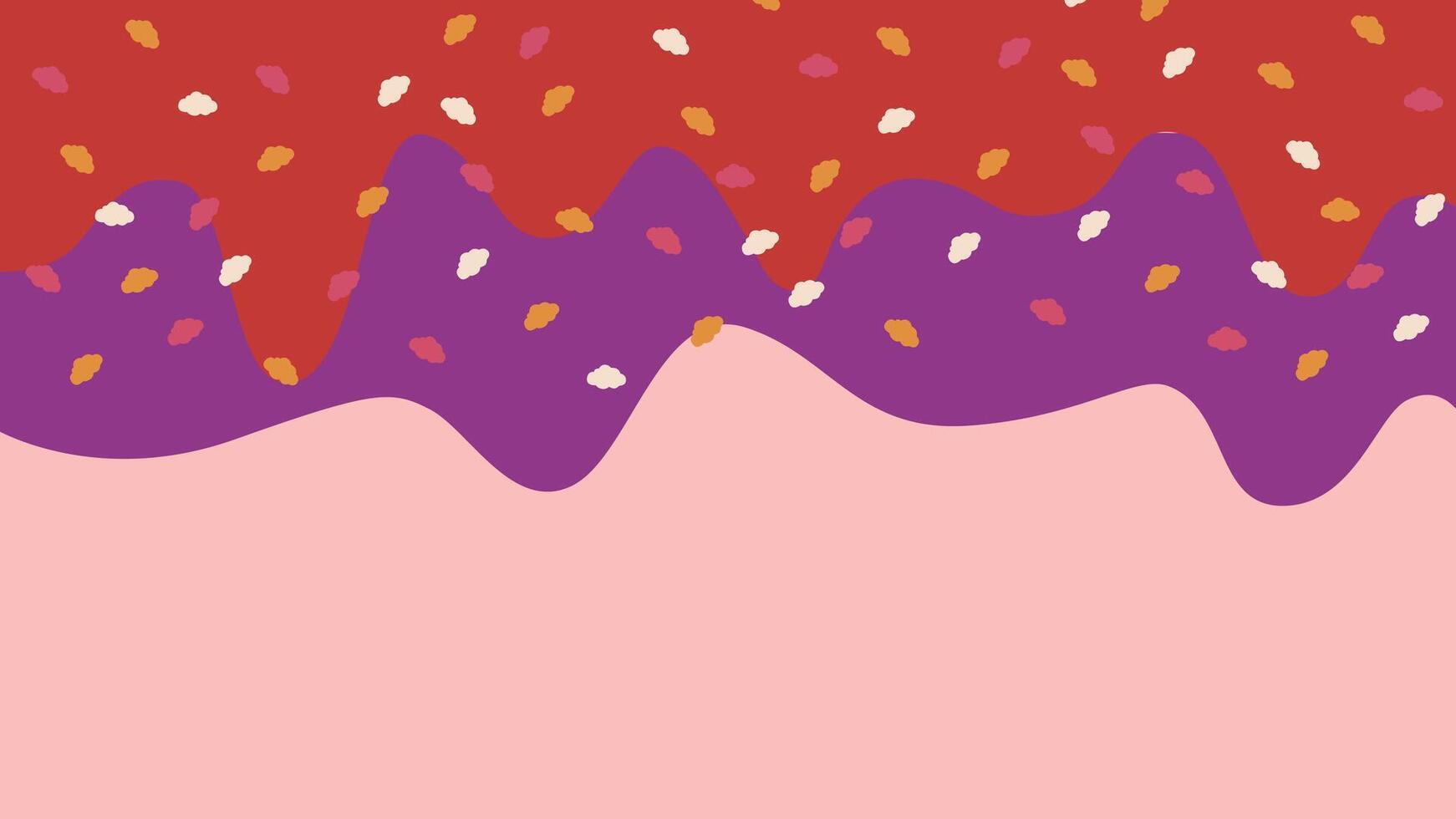 Bright sprinkle glaze background vector