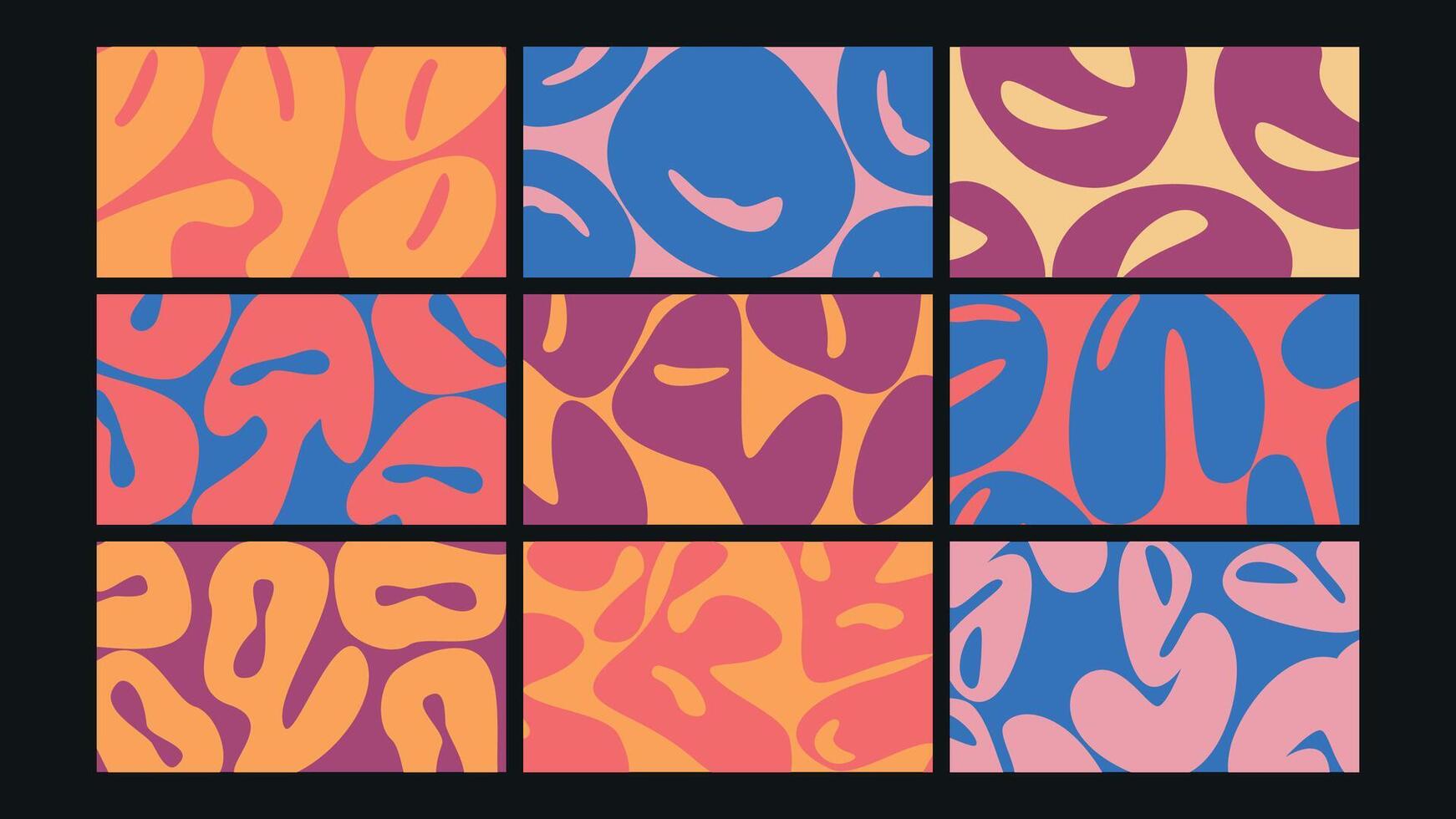 Rocket launch science background Set vector