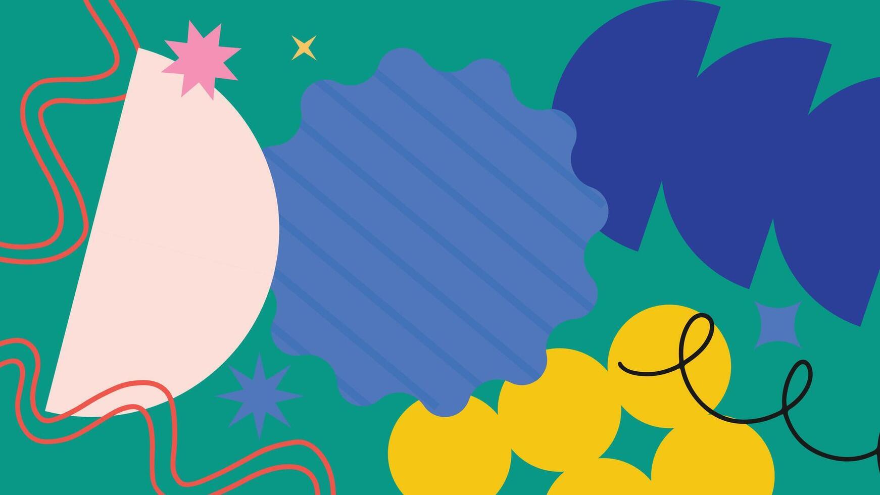 Fun abstract sketch background vector