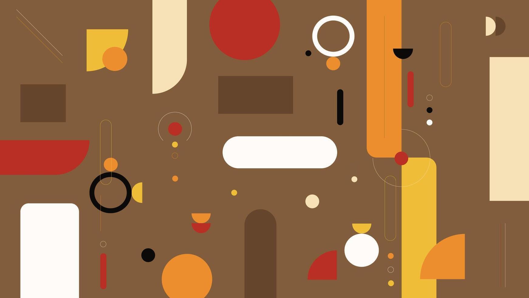 Brown Abstract Backdrop with Retro Background vector