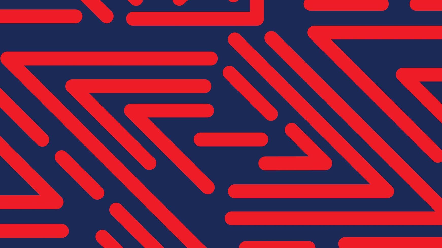 Red triangle maze background vector